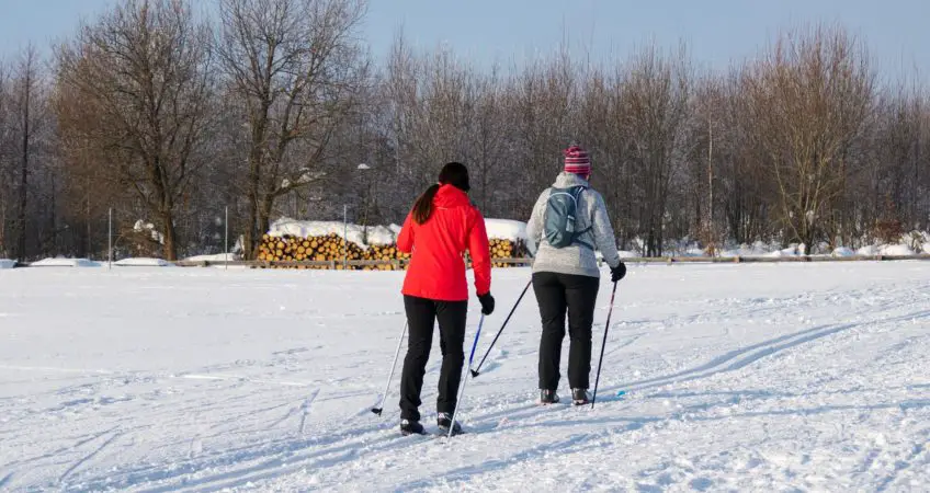 Abnehmen im Winter über Langlauf Ski