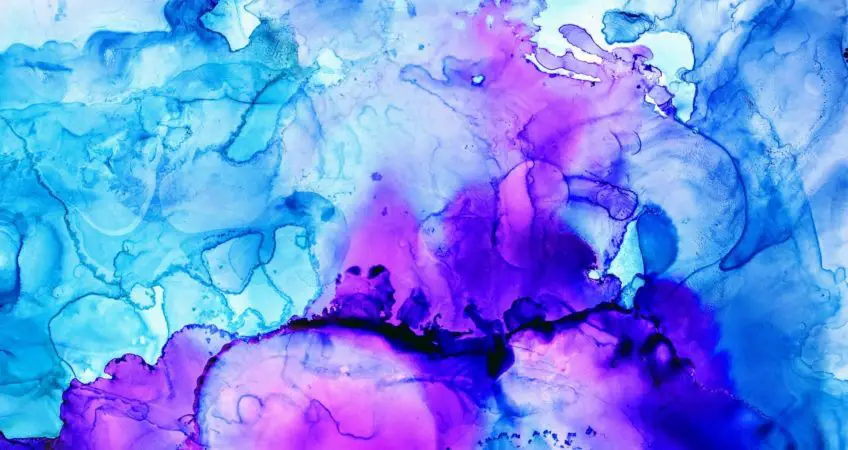 Ein Gemälde aus Alcohol Ink