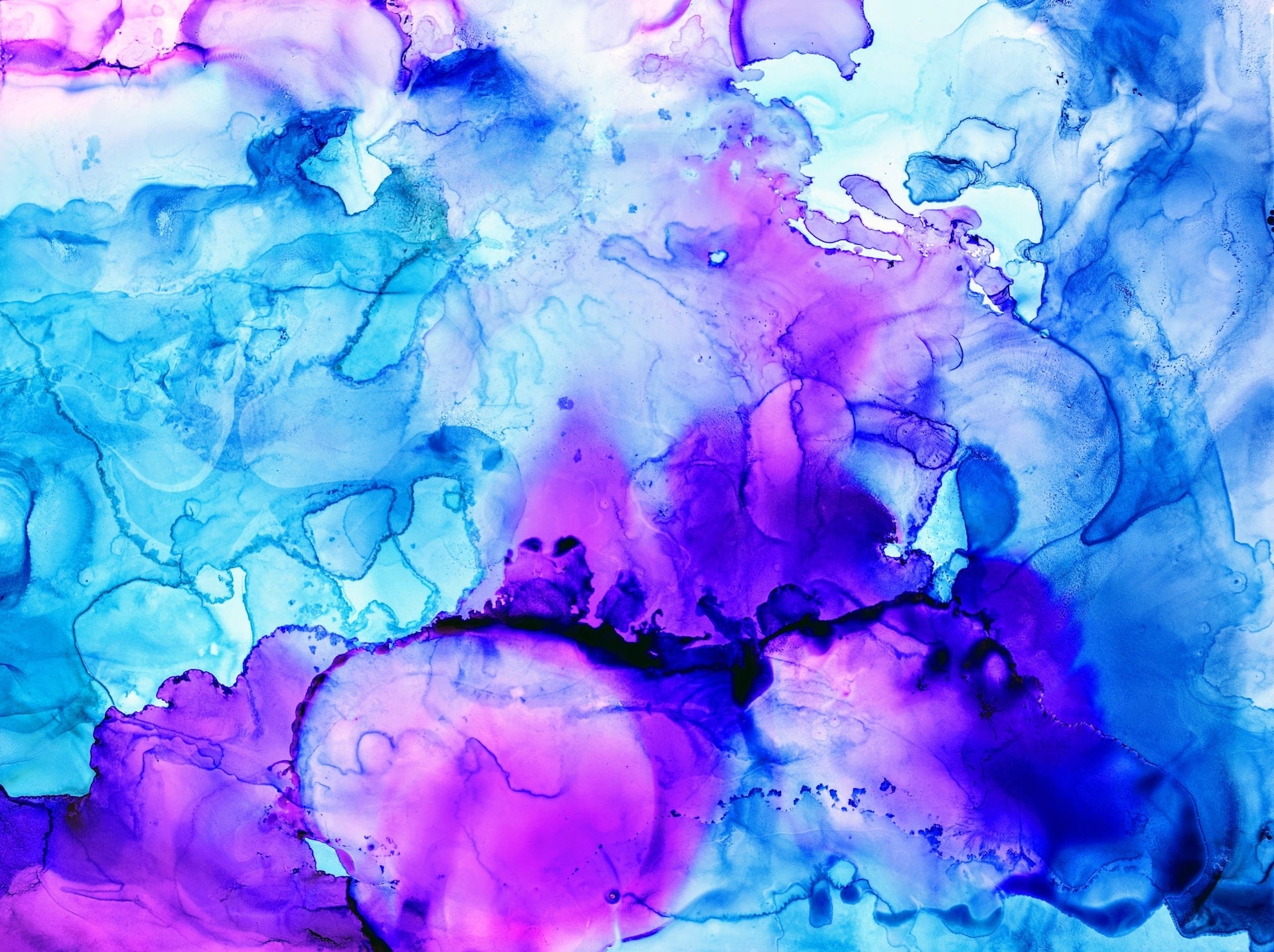 Ein Gemälde aus Alcohol Ink